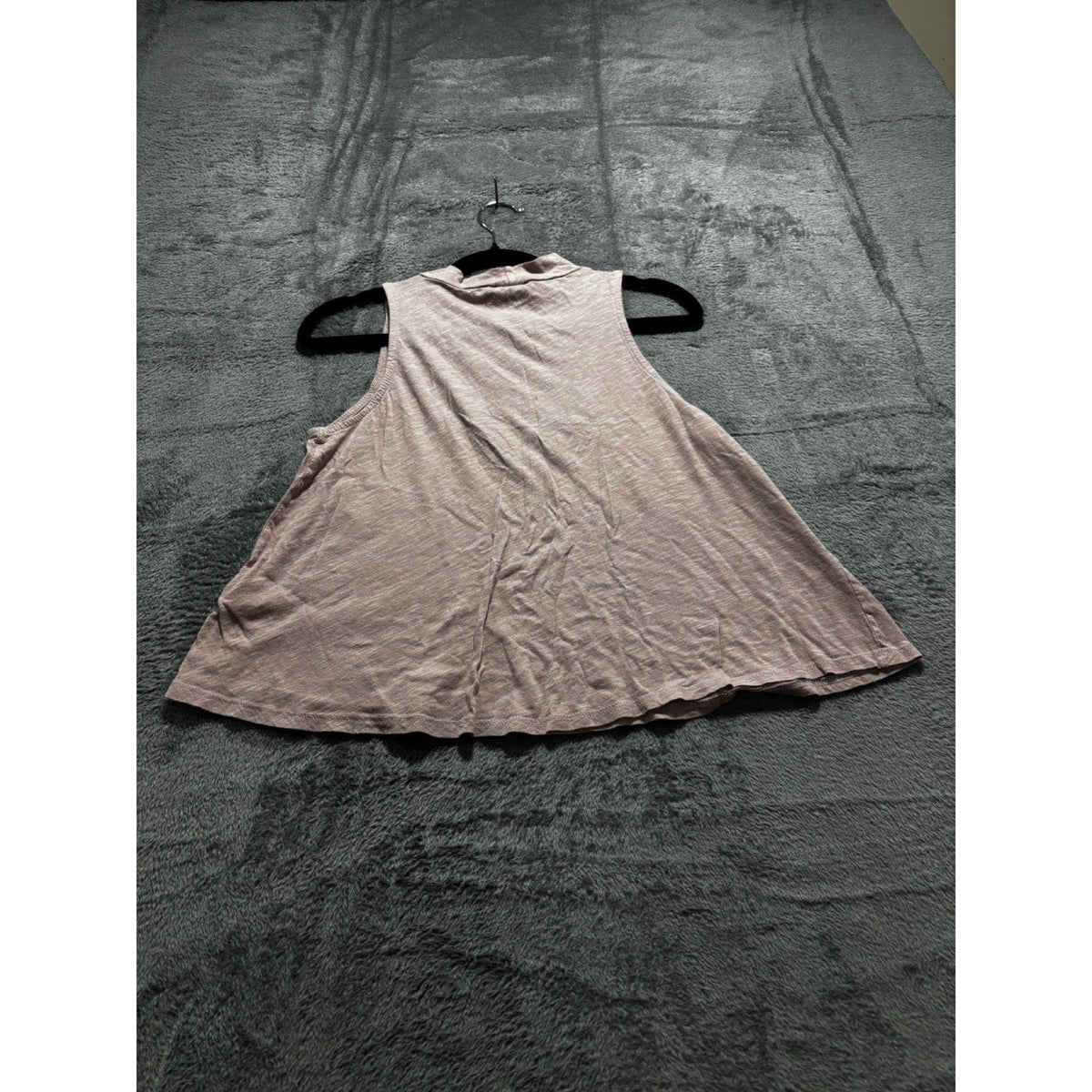 H.I.P. Womens XS Mauve Pink Lace Bib High Neck Sleeveless Tank Top