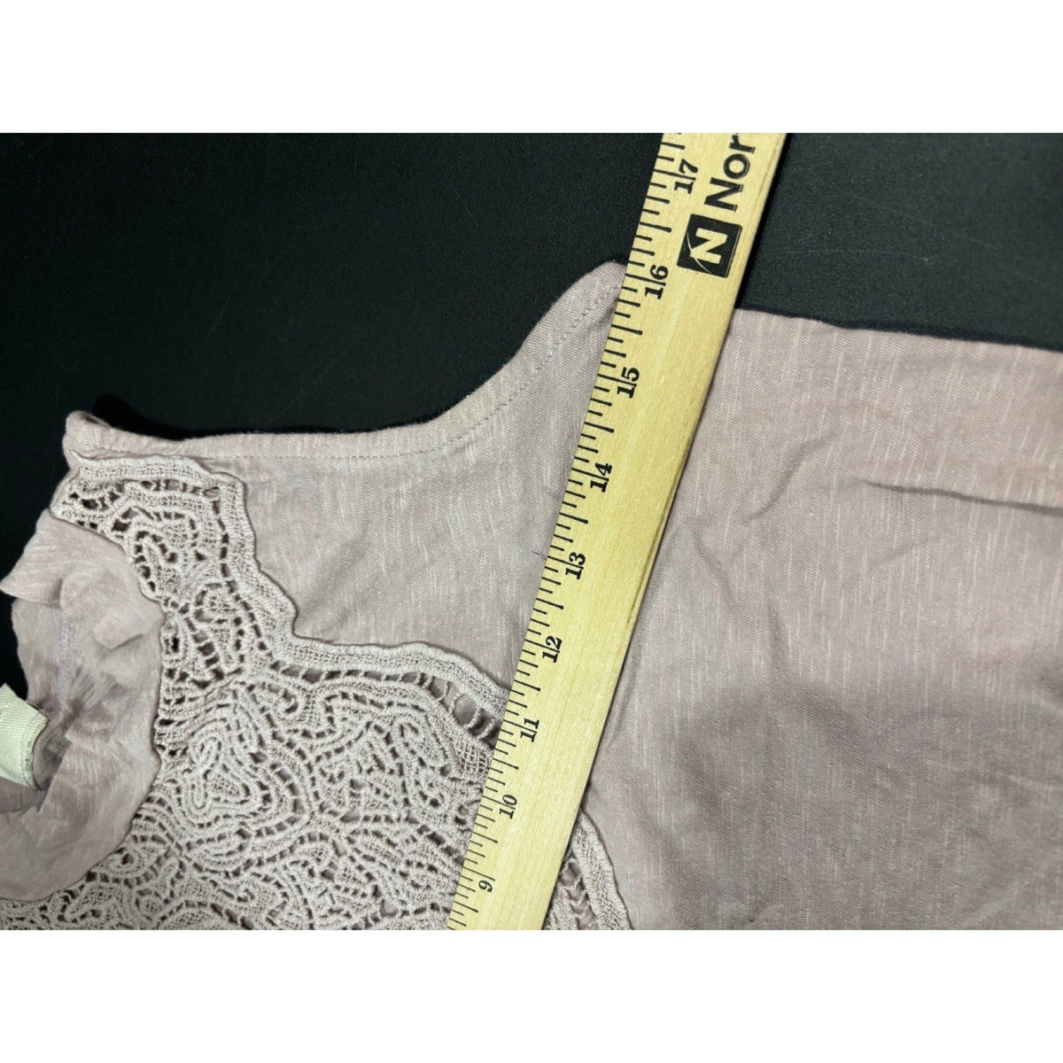 H.I.P. Womens XS Mauve Pink Lace Bib High Neck Sleeveless Tank Top