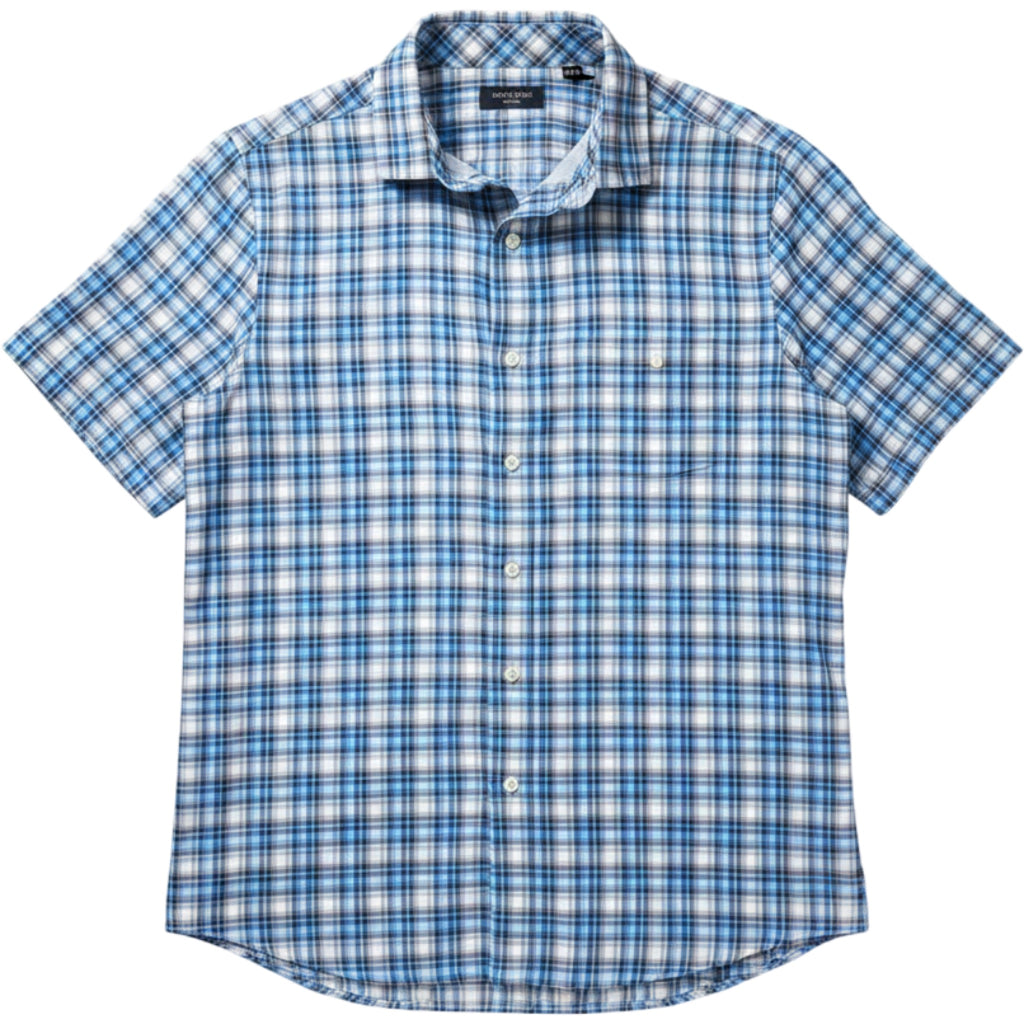 Chaps XXL Tall Blue Plaid Button Down Shirt Big & Tall Short Sleeve