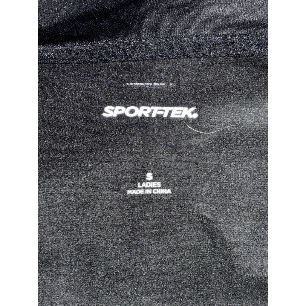 Sport-Tek Womens S Black Hooded Zip Softshell Jacket Athleisure Casual