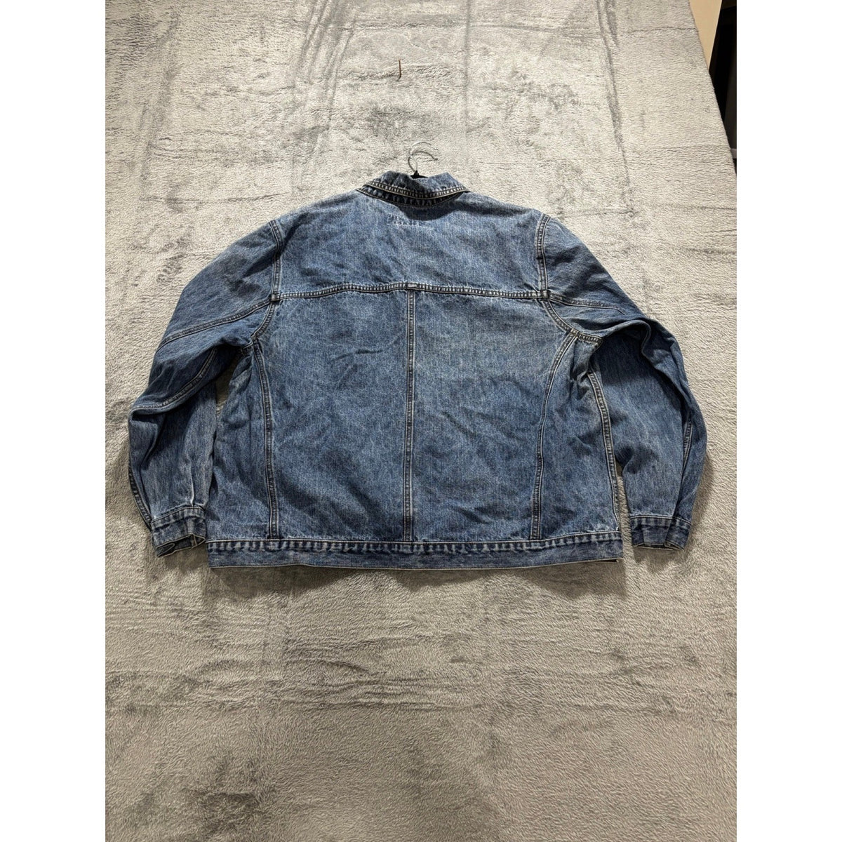 L.A. Blues Unisex Blue Acid Wash Denim Trucker Jacket Size Not Tagged