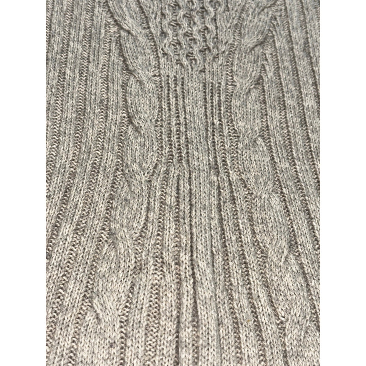 NY Collection PS Beige Cable Knit Sweater Dress Womens Petite Cozy Casual