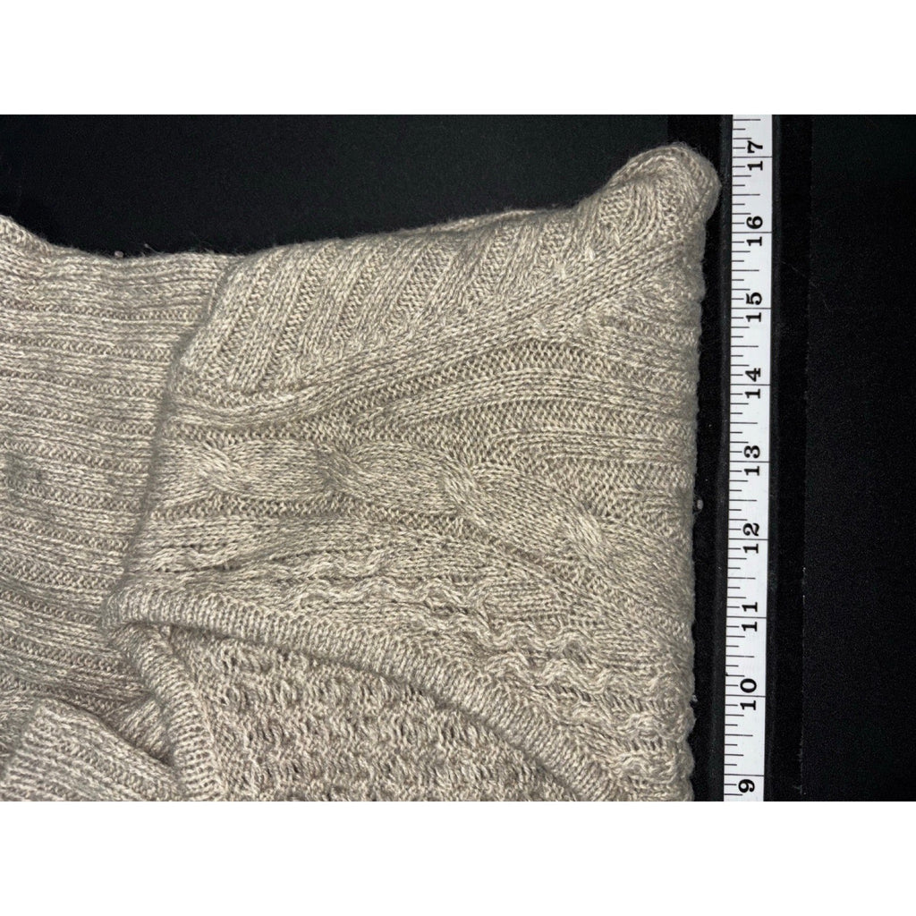 NY Collection PS Beige Cable Knit Sweater Dress Womens Petite Cozy Casual
