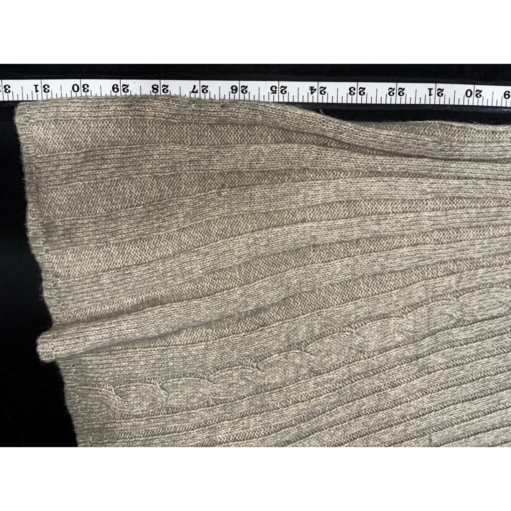 NY Collection PS Beige Cable Knit Sweater Dress Womens Petite Cozy Casual