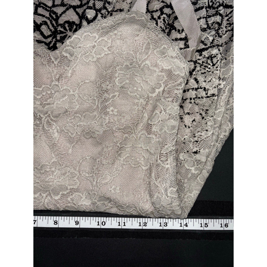 Free People S Womens Ivory Lace Sleeveless Printed Border Dress Boho
