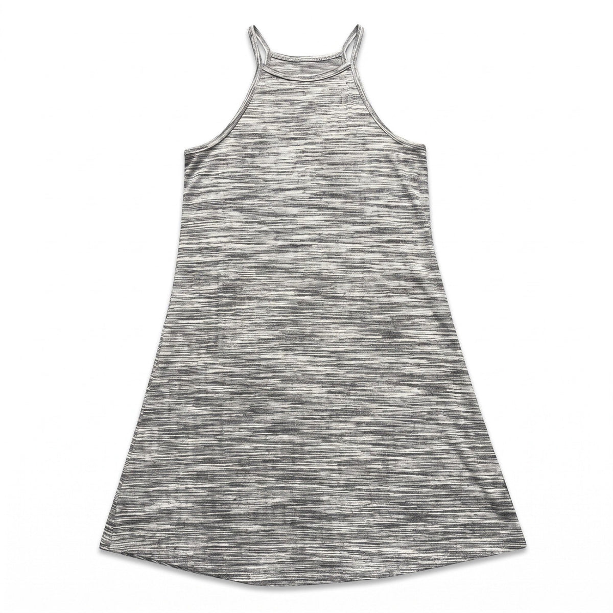 Olive + Oak XS Womens Gray Heathered Knit Halter Swing Dress Casual Boho Cozy