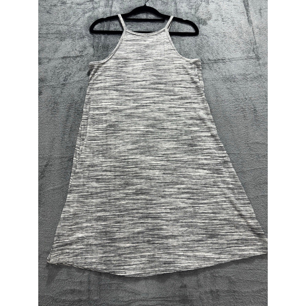 Olive + Oak XS Womens Gray Heathered Knit Halter Swing Dress Casual Boho Cozy