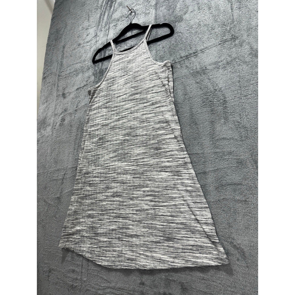 Olive + Oak XS Womens Gray Heathered Knit Halter Swing Dress Casual Boho Cozy