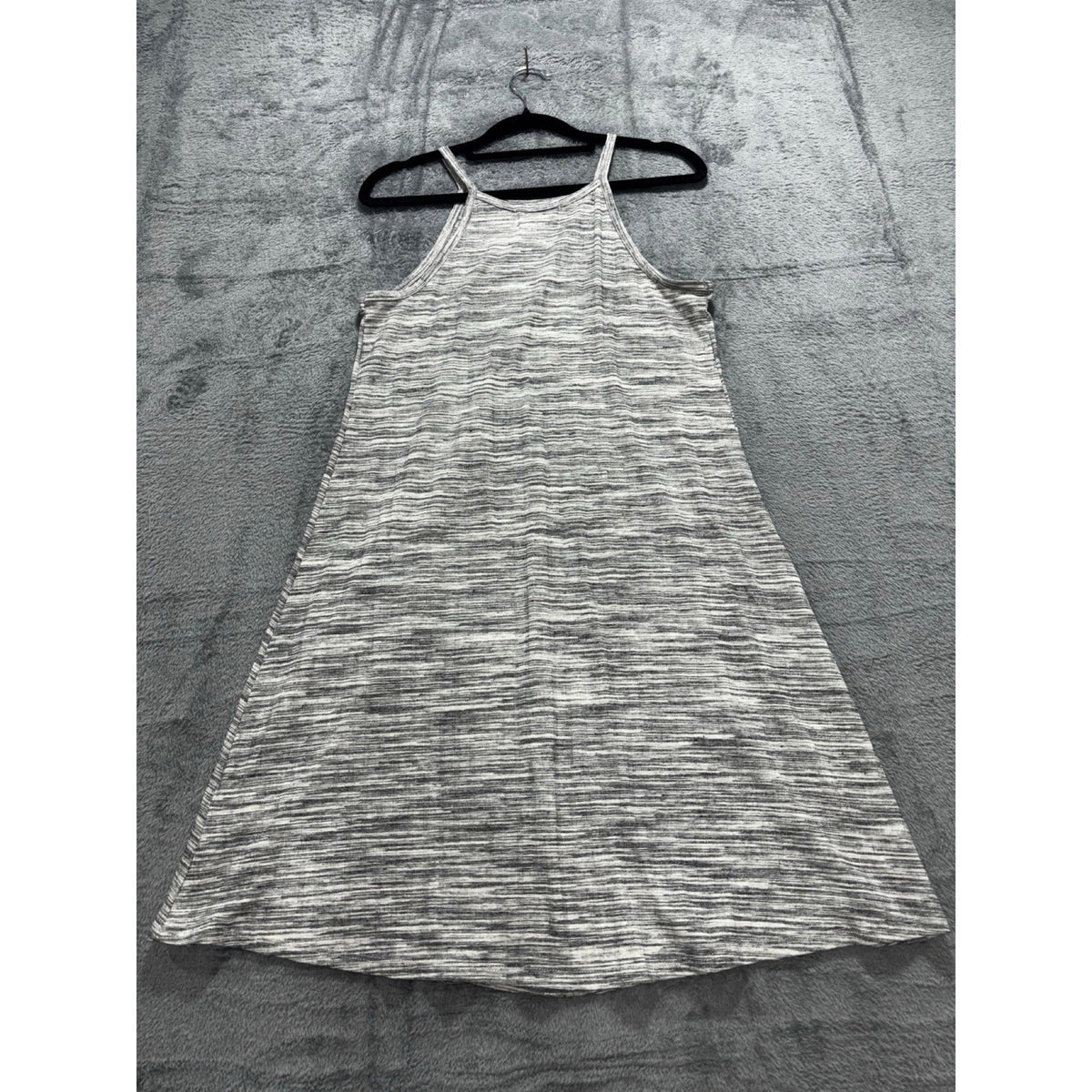 Olive + Oak XS Womens Gray Heathered Knit Halter Swing Dress Casual Boho Cozy