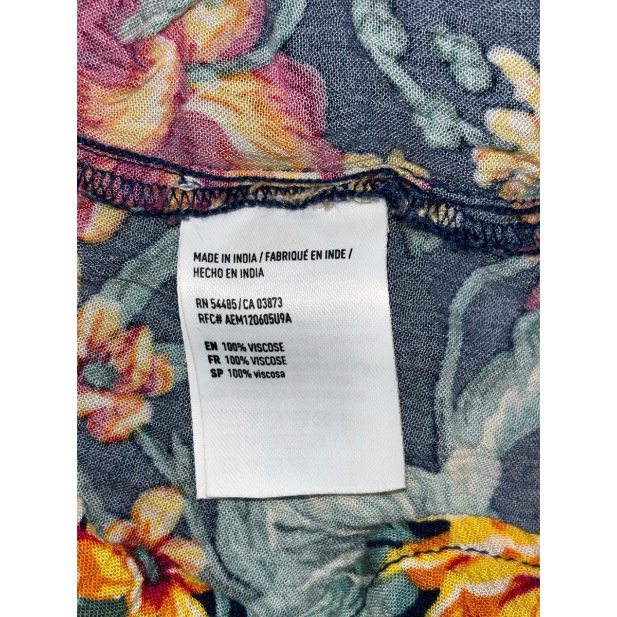 American Eagle Womens SM LONG Navy Floral Braided Halter Sundress Boho