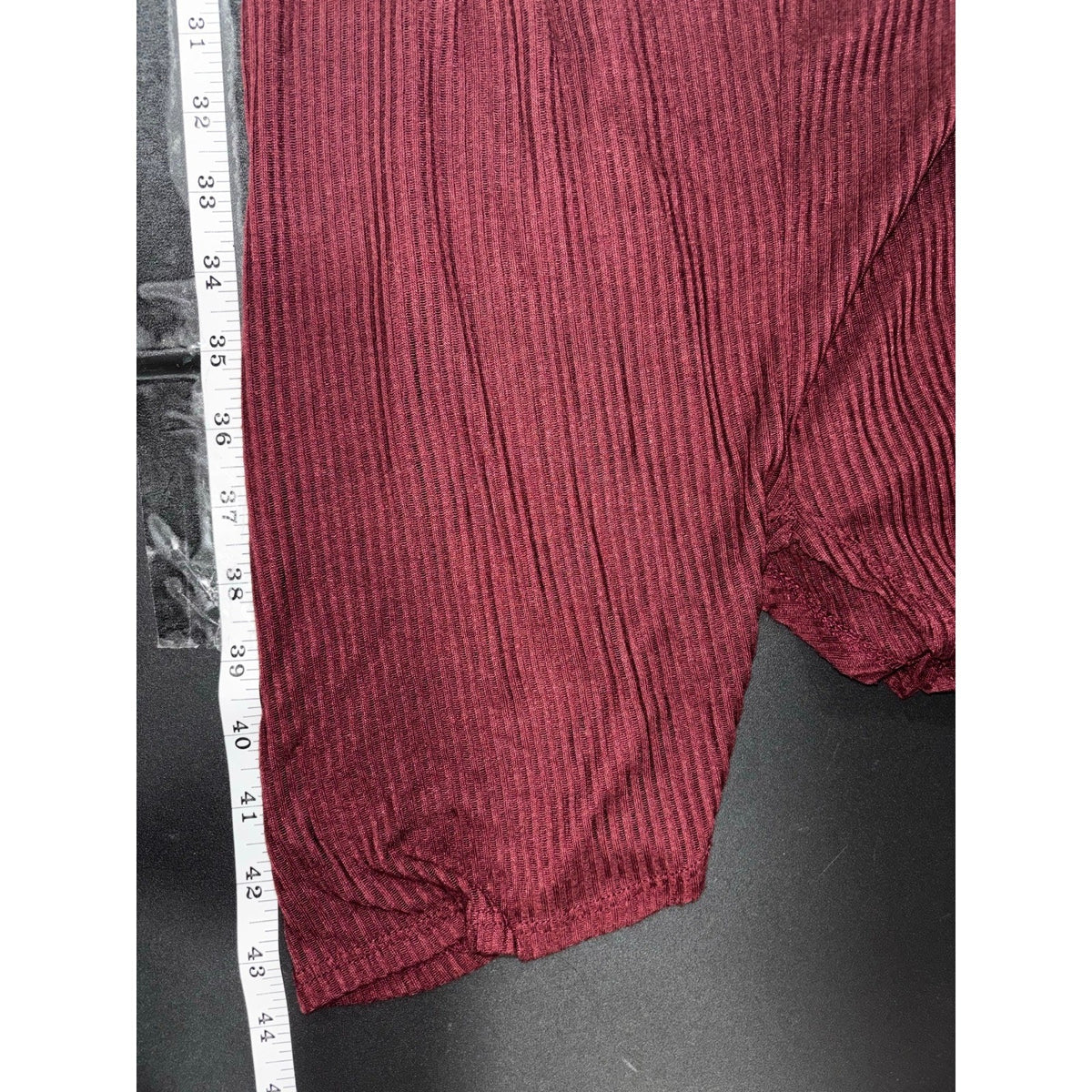 Sparkle & Fade S Burgundy Ribbed Halter Maxi Dress Womens Casual Boho