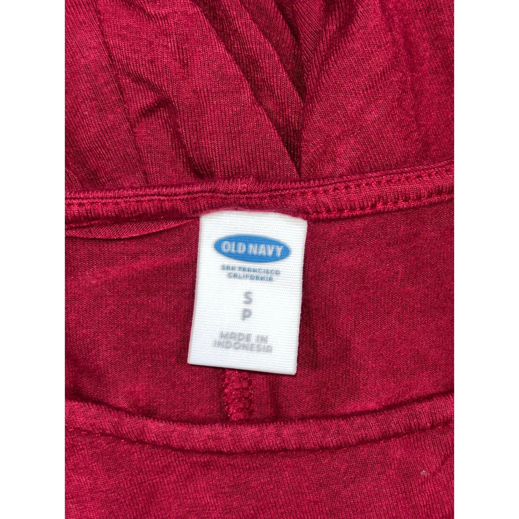 Old Navy Womens S Burgundy Long Sleeve Swing Dress Casual Cozy Boho