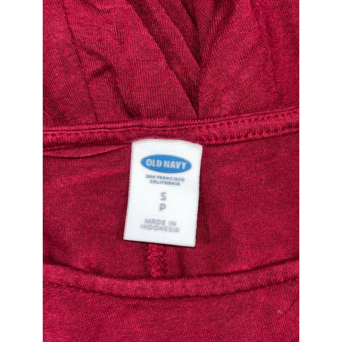Old Navy Womens S Burgundy Long Sleeve Swing Dress Casual Cozy Boho