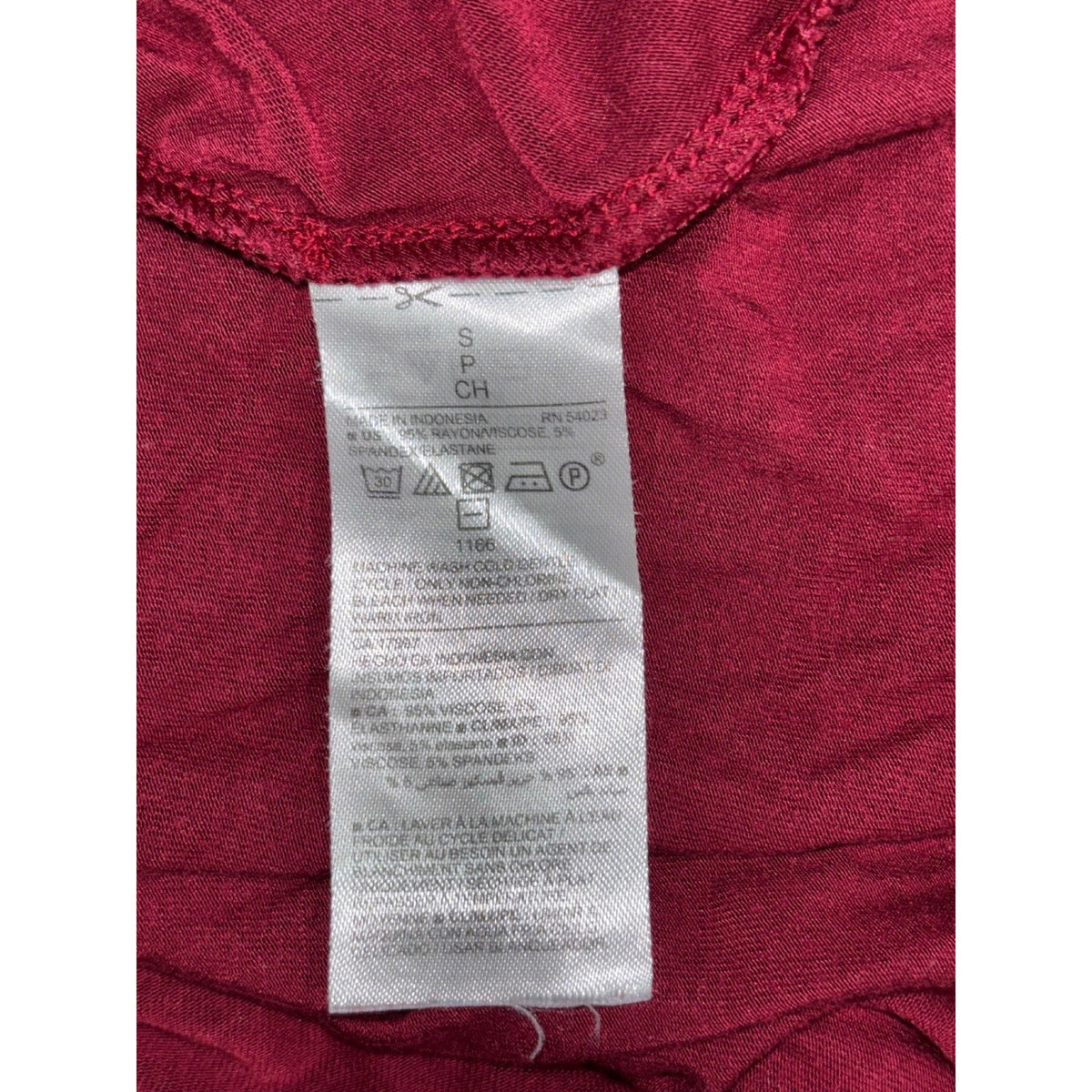 Old Navy Womens S Burgundy Long Sleeve Swing Dress Casual Cozy Boho