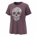 Lane Bryant Purple Skull Leopard Print Graphic Tee Womens 14/16 Plus Rocker