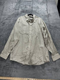 L.L.Bean Men's White Brown Check Shirt L Regular