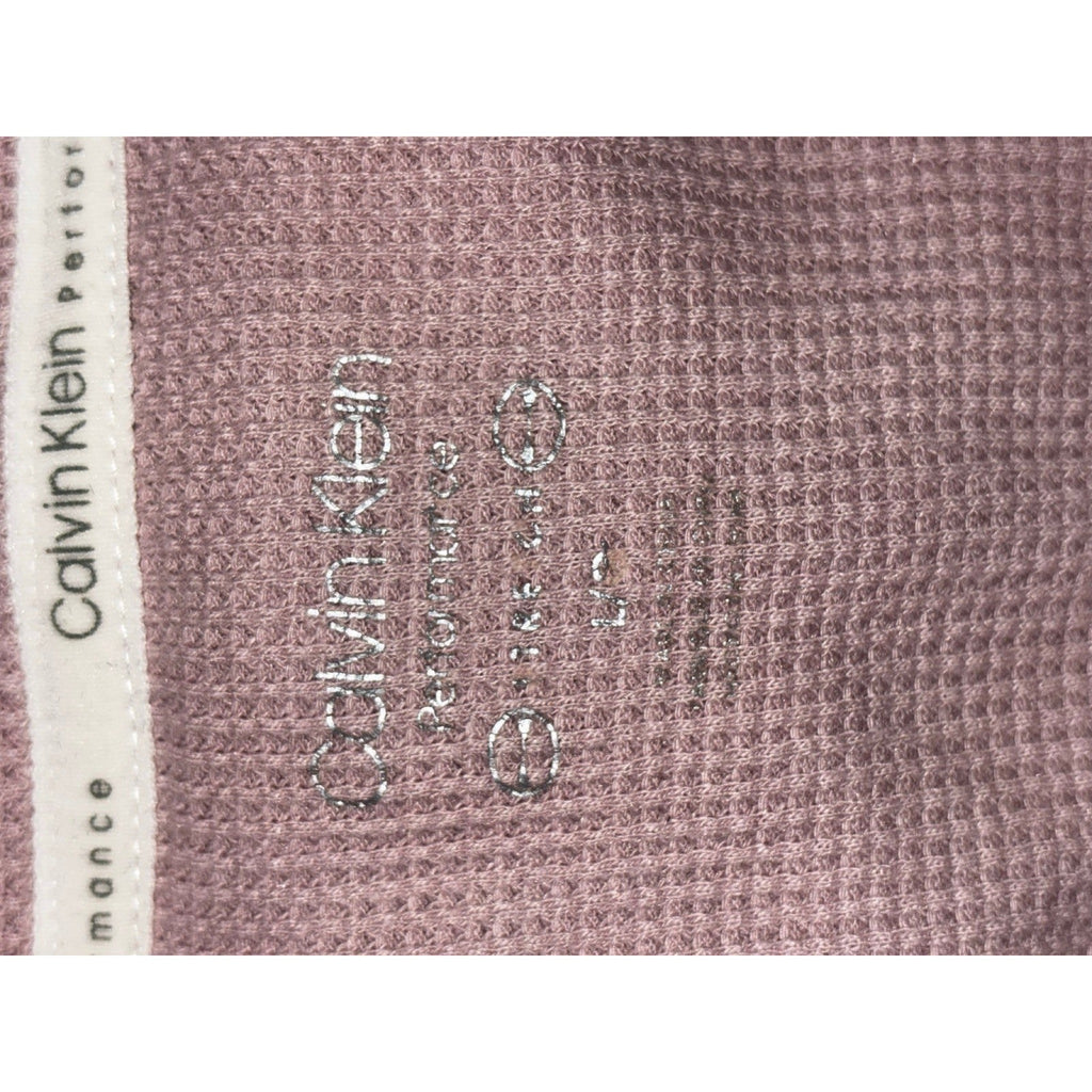 Calvin Klein Performance Womens S Mauve Pink Waffle Knit Hoodie Casual Cozy