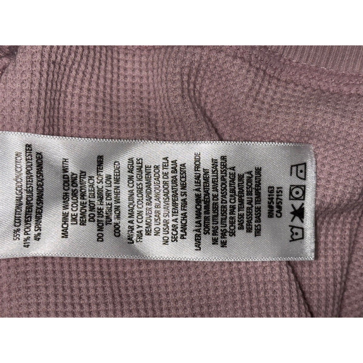Calvin Klein Performance Womens S Mauve Pink Waffle Knit Hoodie Casual Cozy