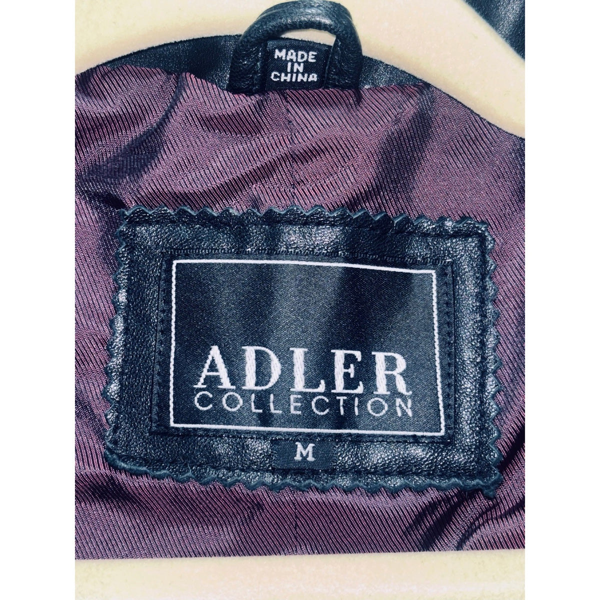 Adler Collection M Black Leather Car Coat Womens Casual Long Jacket