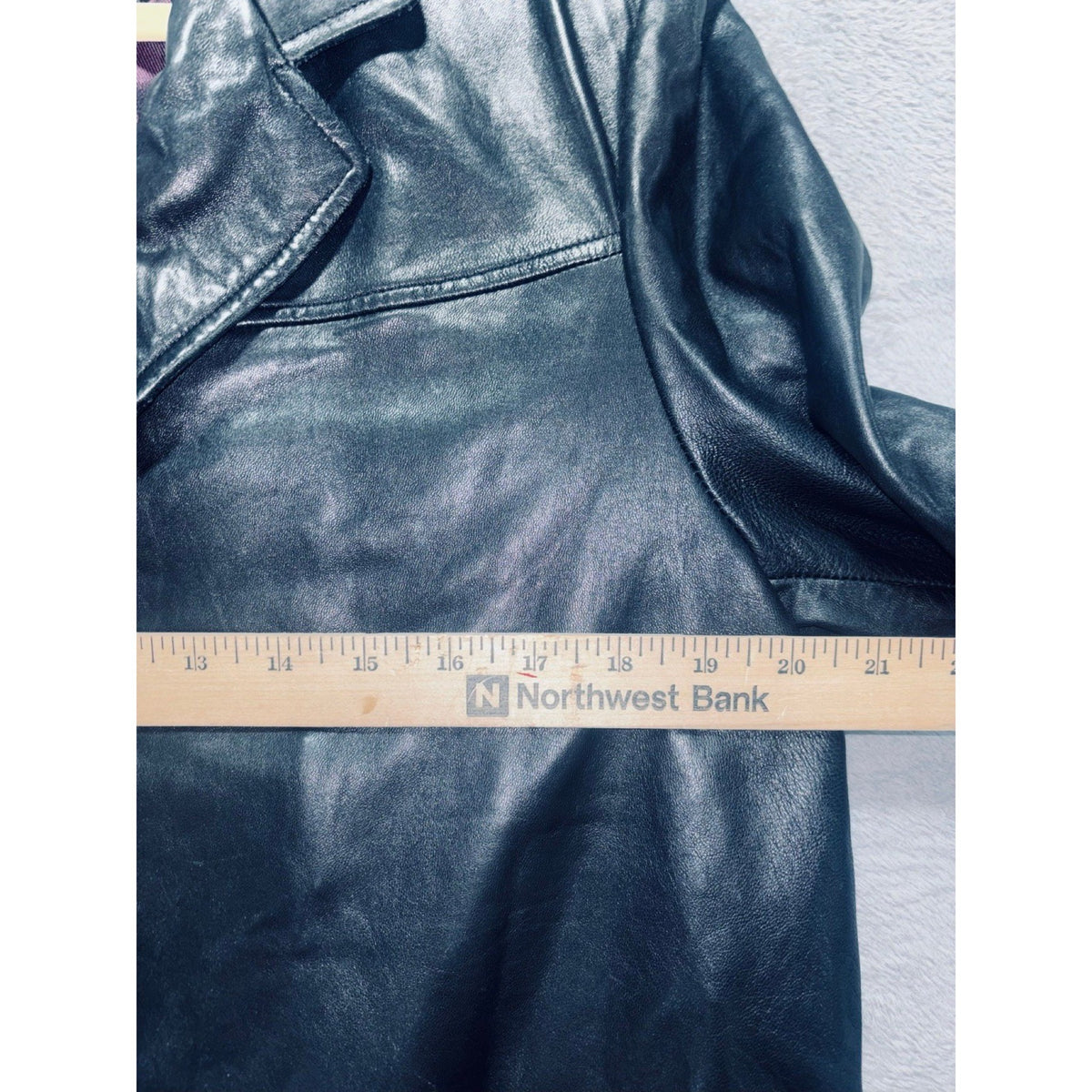 Adler Collection M Black Leather Car Coat Womens Casual Long Jacket