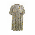 Skye's The Limit PL Womens Green Yellow Floral Babydoll Dress Boho Festival
