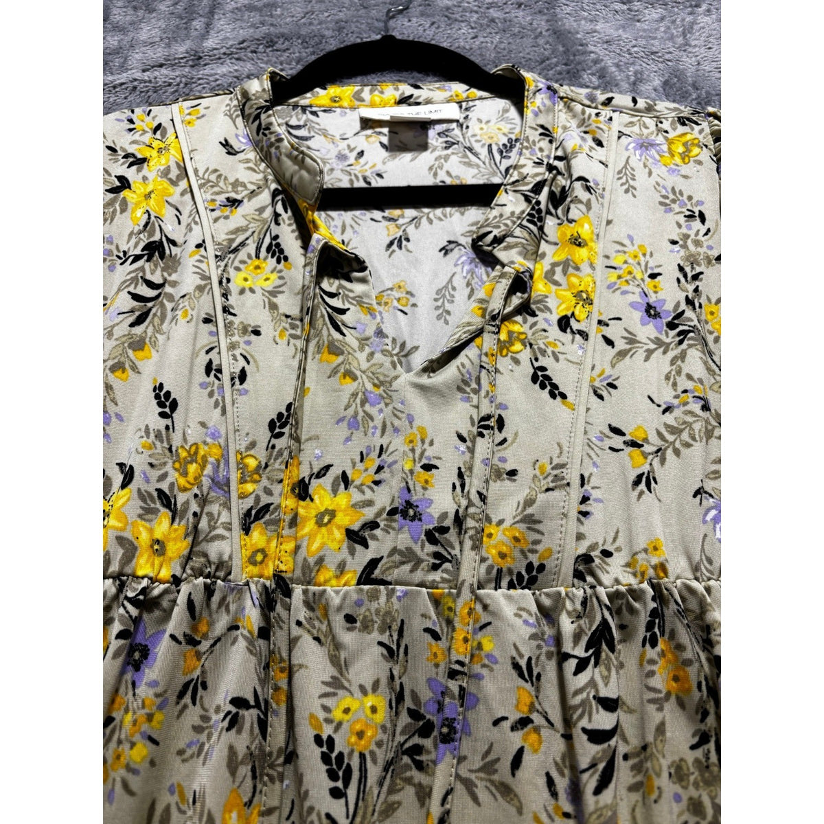 Skye's The Limit PL Womens Green Yellow Floral Babydoll Dress Boho Festival