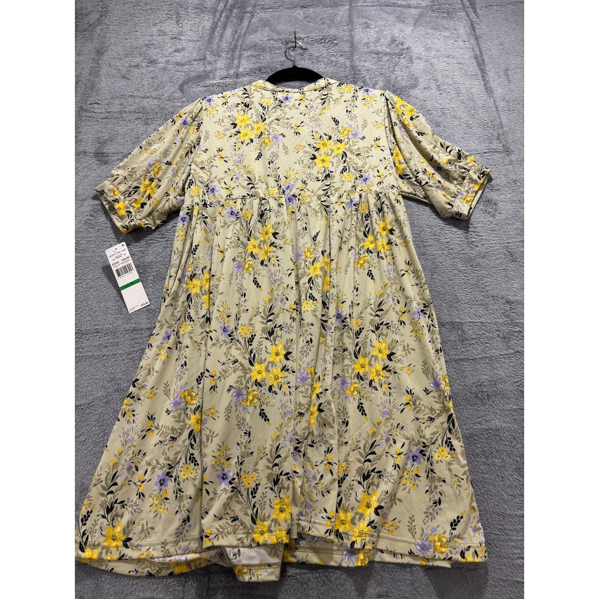 Skye's The Limit PL Womens Green Yellow Floral Babydoll Dress Boho Festival