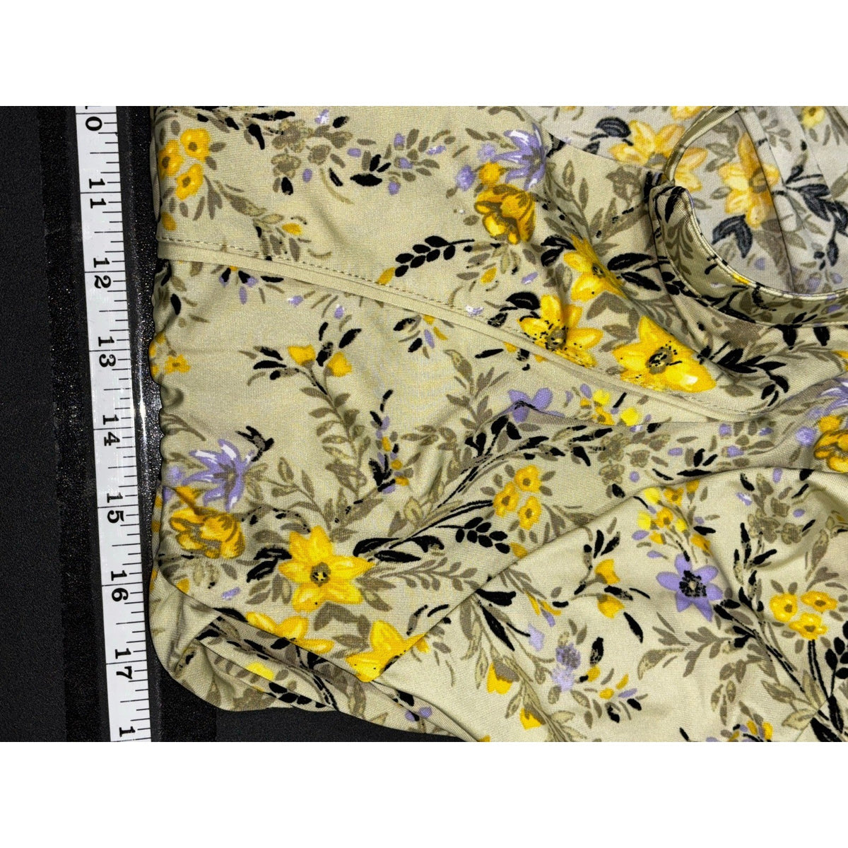 Skye's The Limit PL Womens Green Yellow Floral Babydoll Dress Boho Festival