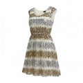 Rue21 S Gold Silver Sequin Fit & Flare Womens Dress Festival