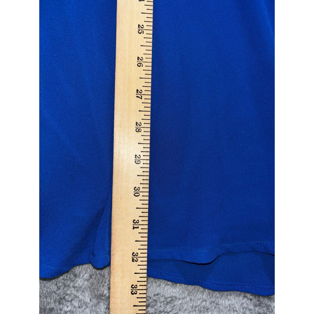 Charlotte Russe Womens XS Royal Blue Halter Neck Fit & Flare Dress Party