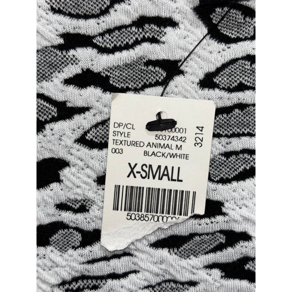 Wet Seal XS White Gray Leopard Skater Dress Womens Casual