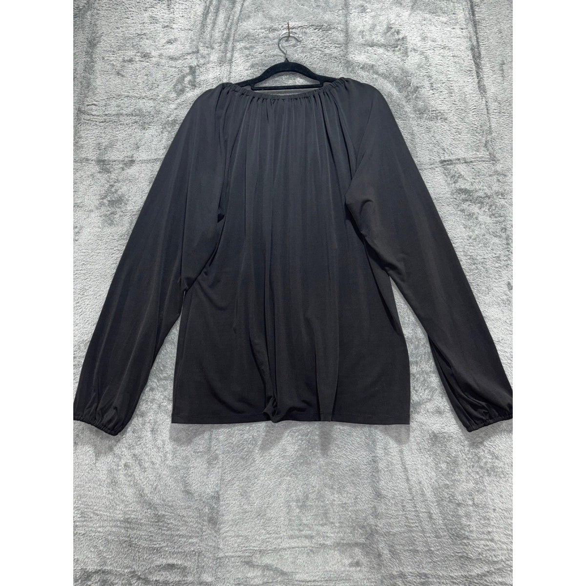 Michael Michael Kors XL Black Womens Long Sleeve Chain Neck Top Casual