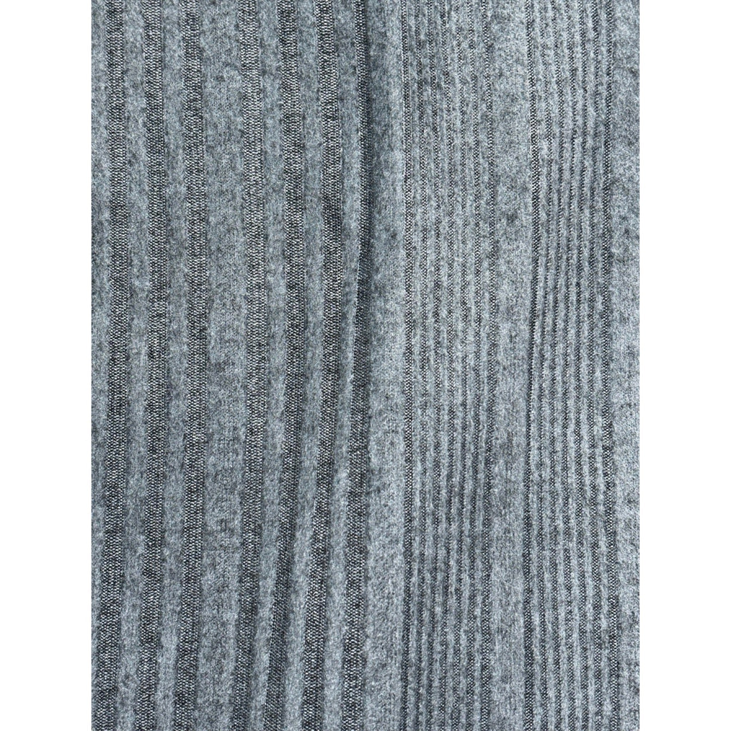 XIEERDUO Womens XL Gray Ribbed Long Sleeve Sweater Top Casual Minimalist