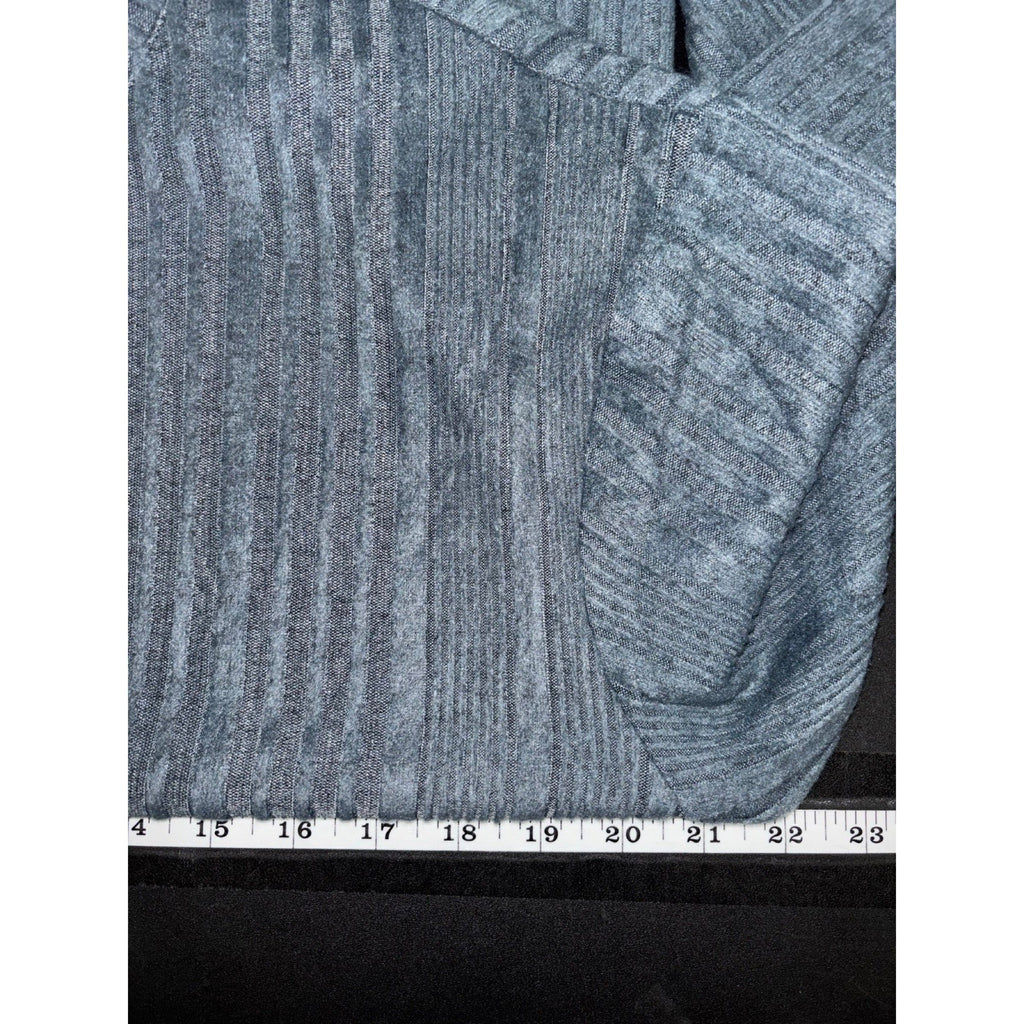 XIEERDUO Womens XL Gray Ribbed Long Sleeve Sweater Top Casual Minimalist