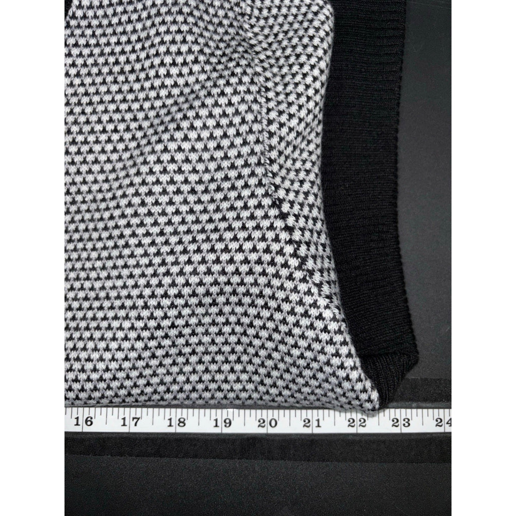 Croft & Barrow XL Black White Striped Cardigan Sweater Womens Casual Preppy Boho