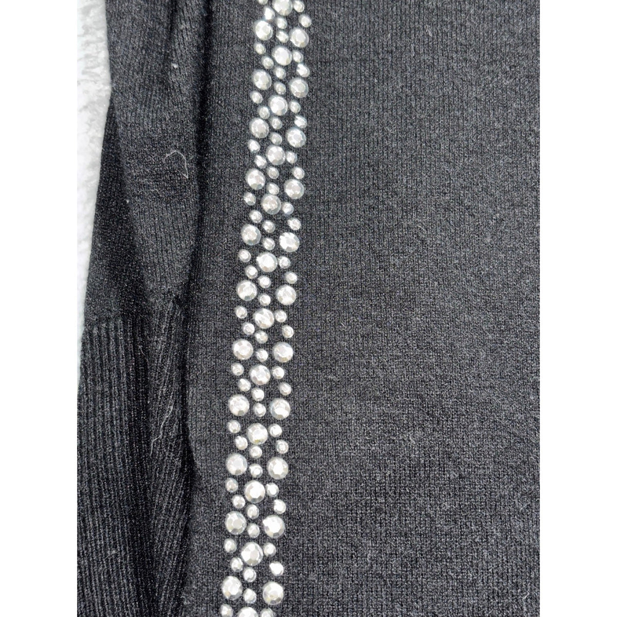 99 Jane Street XL Black Womens Embellished Pullover Sweater Casual Cozy