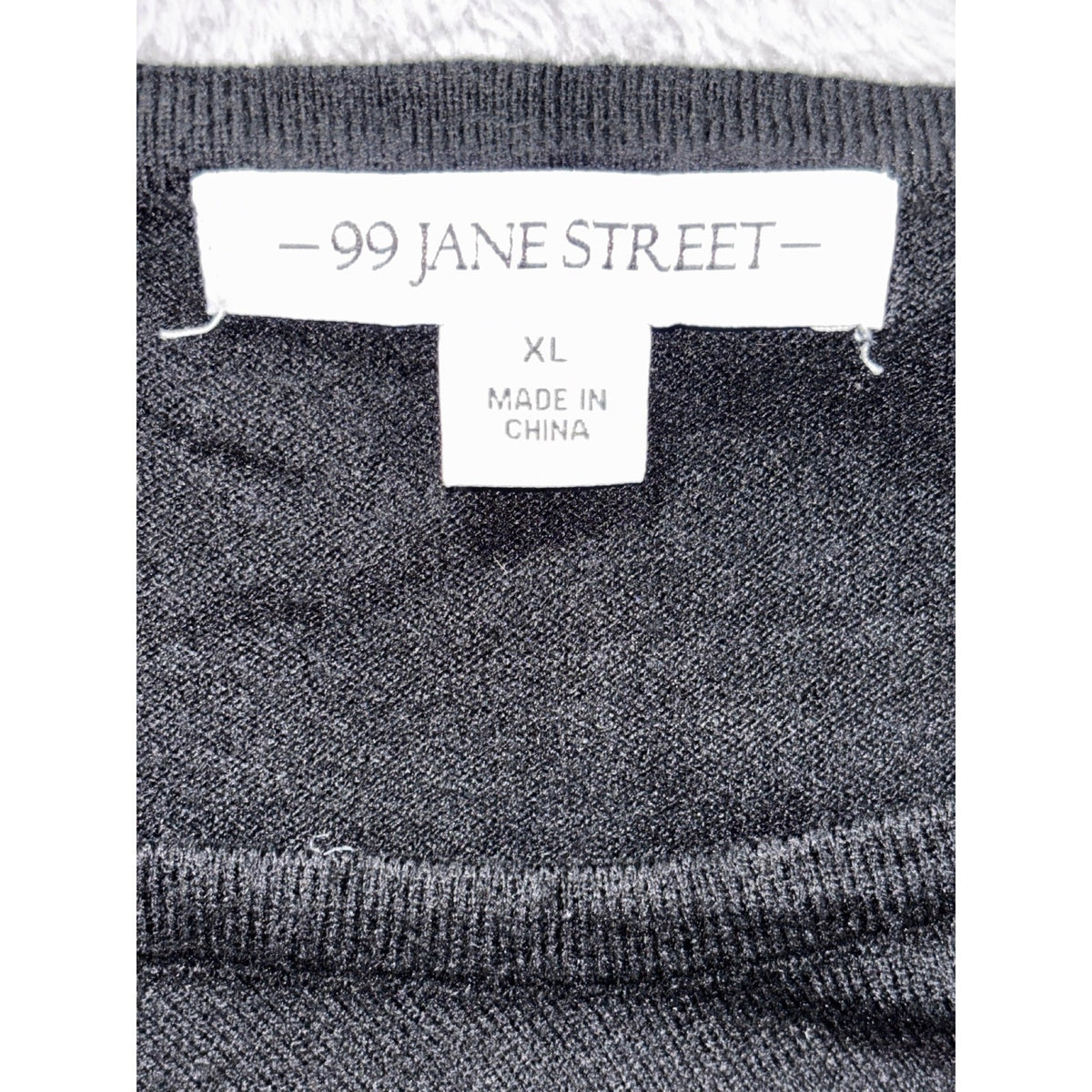 99 Jane Street XL Black Womens Embellished Pullover Sweater Casual Cozy