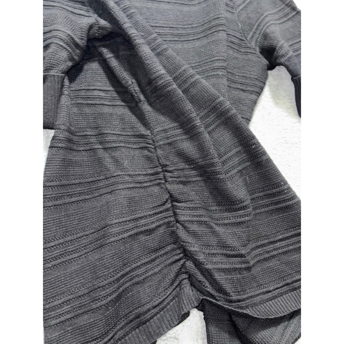 APT.9 XXL Black Textured Short Sleeve Blouse Womens Casual Coastal Top