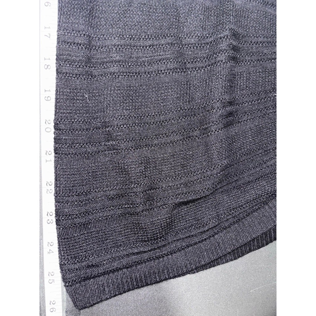 APT.9 XXL Black Textured Short Sleeve Blouse Womens Casual Coastal Top
