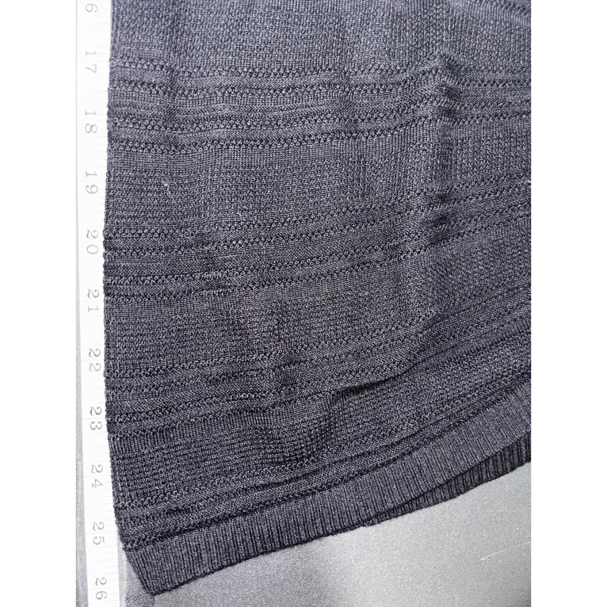 APT.9 XXL Black Textured Short Sleeve Blouse Womens Casual Coastal Top