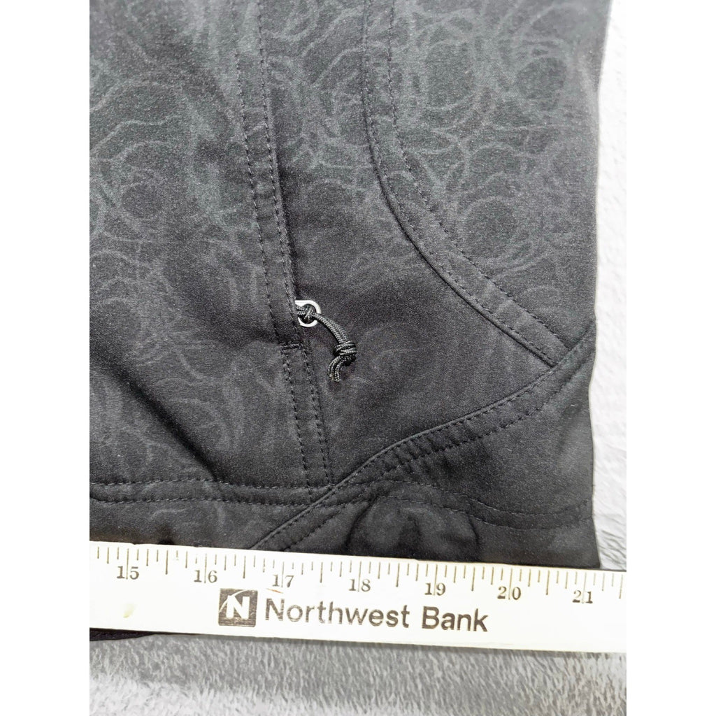 Double Diamond Womens L Black Softshell Jacket Full Zip Athletic Casual Outdoor