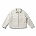 By Design XL Cream Quilted Shacket Jacket Womens Casual Cozy Boho