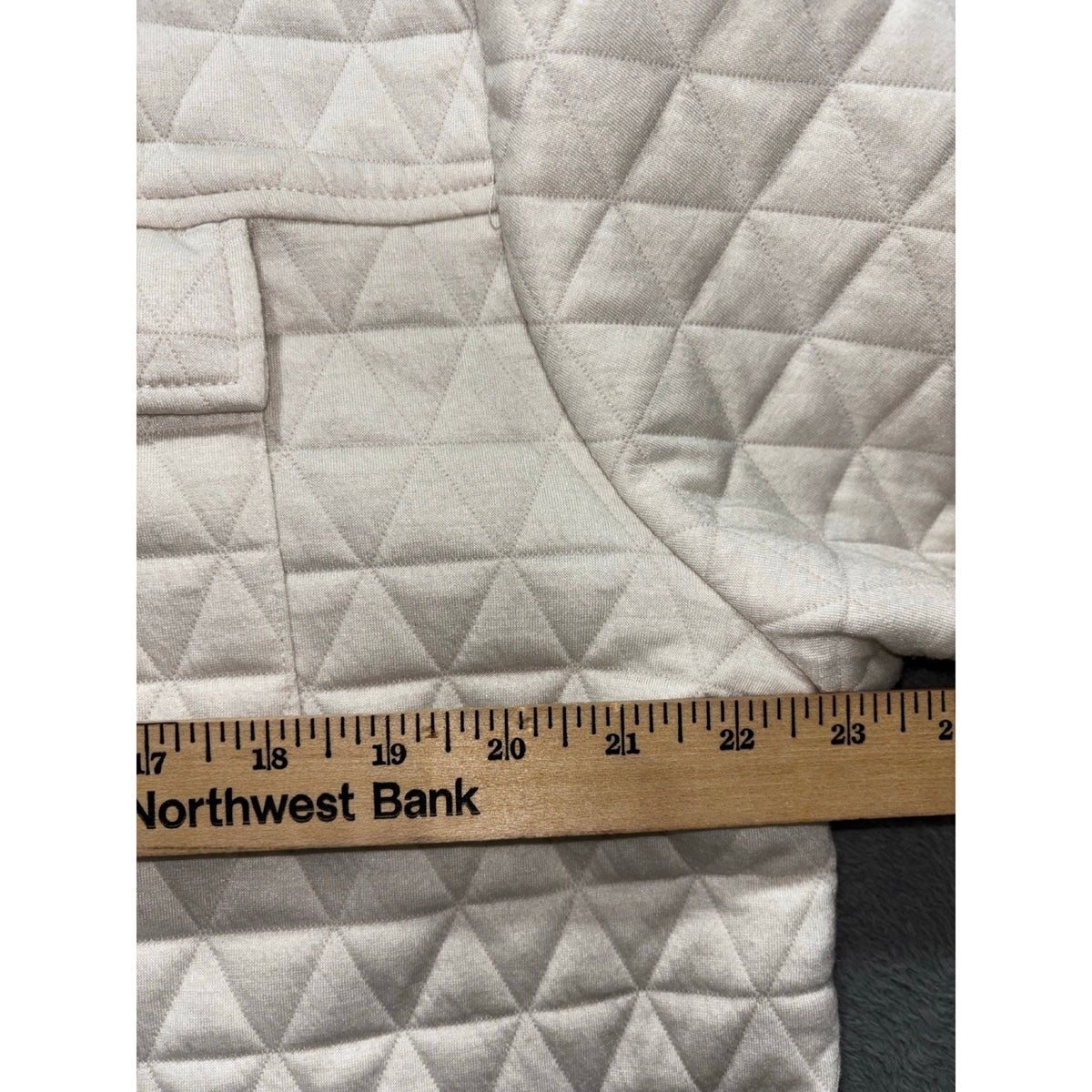 By Design XL Cream Quilted Shacket Jacket Womens Casual Cozy Boho