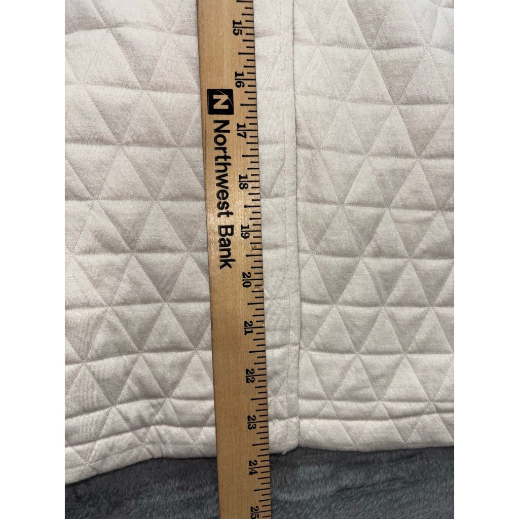 By Design XL Cream Quilted Shacket Jacket Womens Casual Cozy Boho