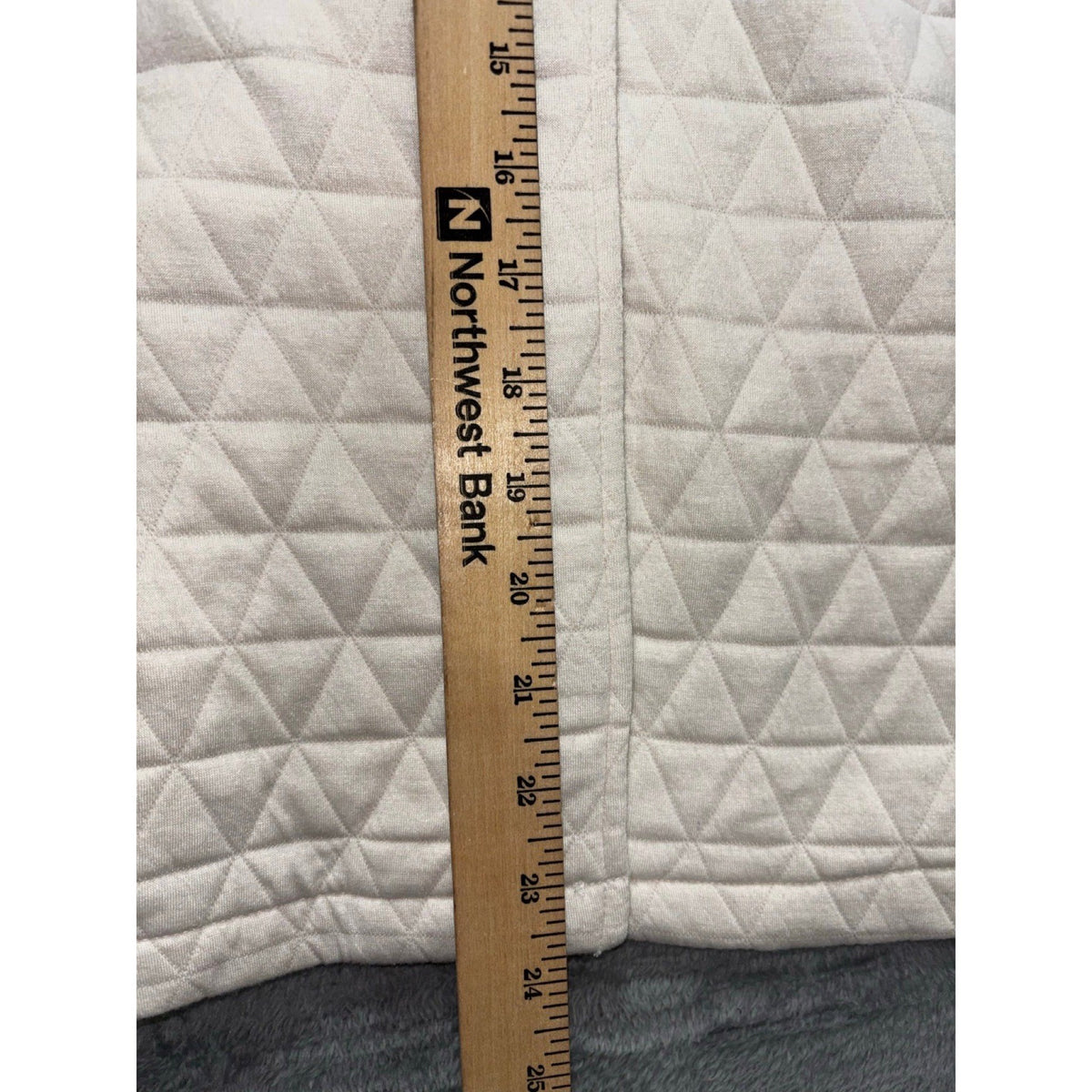 By Design XL Cream Quilted Shacket Jacket Womens Casual Cozy Boho