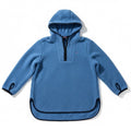 Tommy Hilfiger L Blue Sherpa Hoodie Womens Pullover Cozy Casual