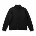 Banana Republic M Black Full Zip Mock Neck Jacket Womens Casual Athleisure NEW