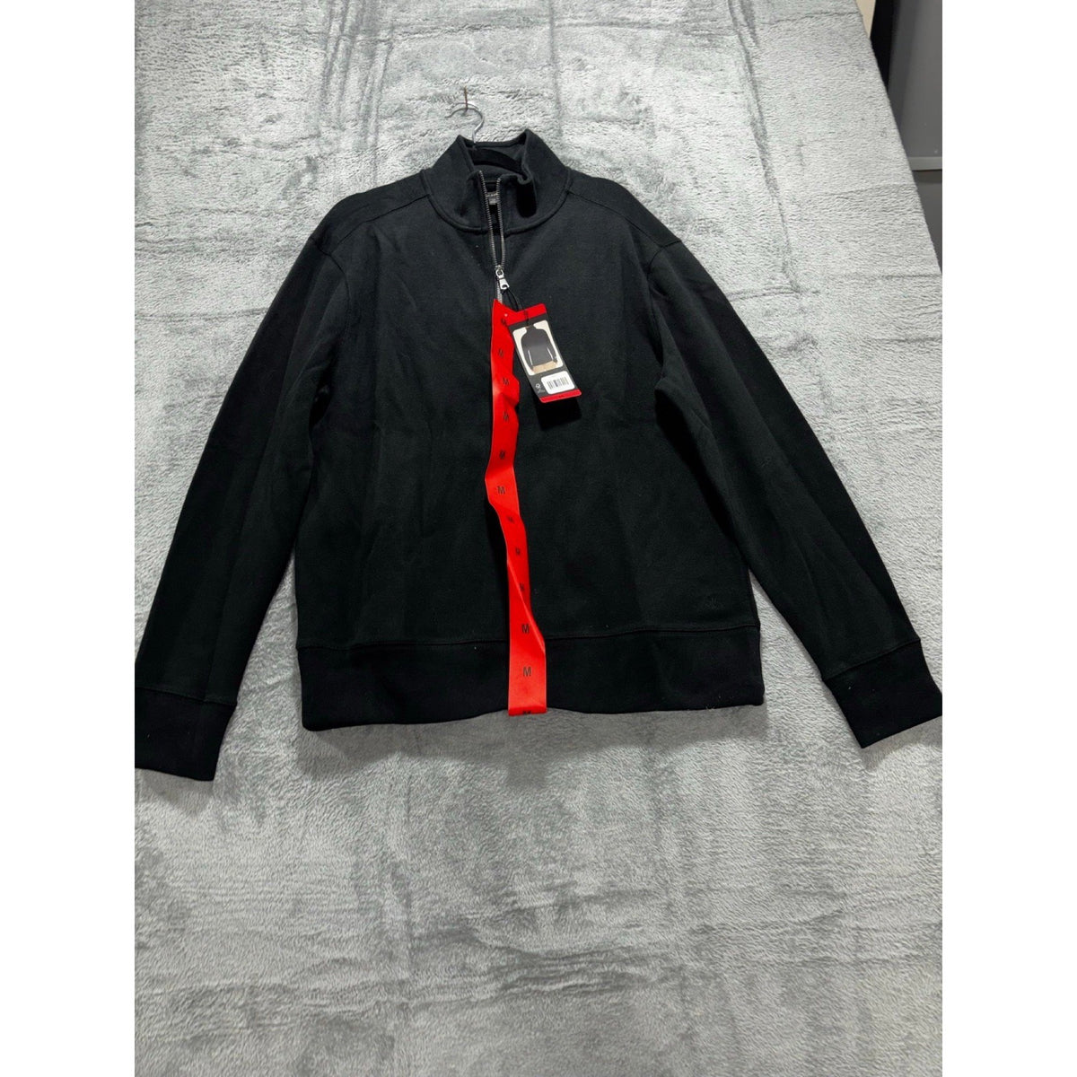 Banana Republic M Black Full Zip Mock Neck Jacket Womens Casual Athleisure NEW