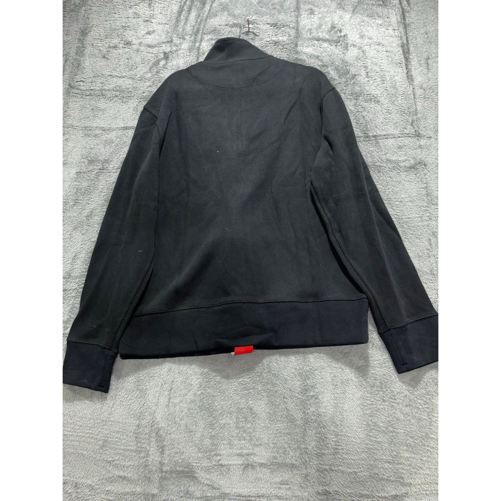 Banana Republic M Black Full Zip Mock Neck Jacket Womens Casual Athleisure NEW