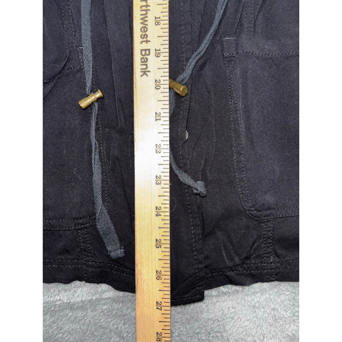 Westport L Black Utility Anorak Jacket Womens Casual Boho